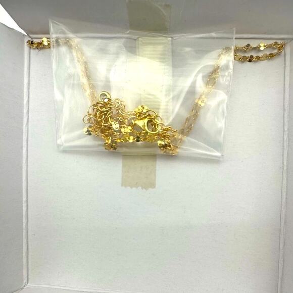 Tabitha Webb Tree Of Life Necklace NIB 925 Gold Vermeil chain Minimalist 17" - Picture 10 of 13